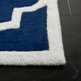 thumbnail image 3 of SAFAVIEH Chatham Gavin Geometric Wool Runner Rug, Dark Blue/Ivory, 2'3" x 19', 3 of 10
