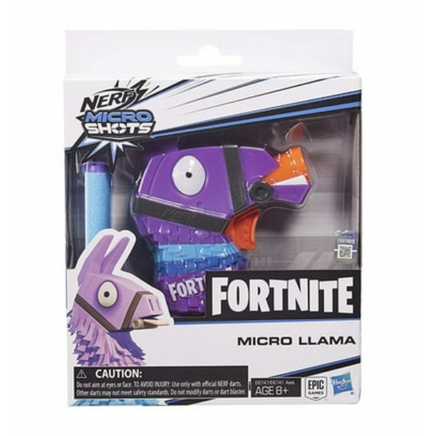 Nerf Fortnite Llama Microshots Fortnite Llama Nerf Microshots Dart Blaster Includes 2 Elite Darts Walmart Com Walmart Com
