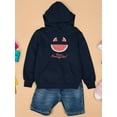 thumbnail image 3 of Buon Ferragosto Melon Hoodie Juniors -Image by Shutterstock,  x-Large, 3 of 4