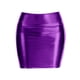 thumbnail image 4 of Minifalda Prolriy para mujer, color liso, con cara brillante, estilo carnaval, con cola de pez, cruzada en la cadera, media falda para mujer, color morado M, 4 of 4