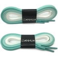 thumbnail image 2 of Flat Colorful Shoelaces Gradient Rainbow Shoe Lace Shoestring 2 Pair, 2 of 7