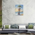 thumbnail image 5 of Serenity Prayer Zen Stone Decor Wall Art Rustic Rock Tree Beach Pictures Wall Decor Meditation Canvas Painting Prints Artwork Home Decorations Framed for Yoga Spa Massage Room Bathroom Bedroom 12"x16", 5 of 6