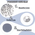 thumbnail image 4 of 400 Pcs Hotfix Rhinestones Flatback Crystal Glass Gems with Clear Bag Nail Art Kit for Crafts Clothes DIY Decoration 5 Sizes (SS6-SS20 Set, Silver Tone), 4 of 6