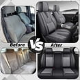 thumbnail image 5 of 2012 for TOYOTA COROLLA Car Seat Cover, Leather 5 Seats Full Set Waterproof Protect and Upgrade Seats, Black and Gray Car Seat Covers, Protect Car Seats, 5 of 9