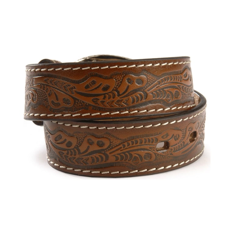 Nocona Youth Brown Belt with Buckle 26, Brown - Walmart.com display picture 1