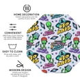 thumbnail image 3 of Gaeub Space Monster Print 4 Pcs Leather Coasters for Drinks ,Drink Coasters Sets,Drink Table Cup Coasters for Living Room Kitchen Coffee Decor-Octagon, 3 of 6