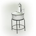 thumbnail image 5 of Alpine Corporation Antique Vintage Sink Metal Fountain & Stand, 34 Inch Tall, 5 of 12