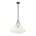 thumbnail image 2 of 40563-04 Livex Lighting Prato - 3 Light Chandelier in Modern Style - 21 Inches wide by 20.5 Inches high-Black Finish    -Traditional Installation, 2 of 10