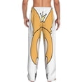 thumbnail image 3 of Sigee Prince Corgi Dog Print Men's Pajama Pants - Soft Lounge Sleep Bottoms with Elastic Waistband and Pockets-, 3 of 9