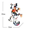 thumbnail image 2 of Escultura colgante de decoración artística de pared de Gecko de Metal para el hogar, dormitorio, sala de estar, oficina, decoración de jardín, 2 of 9