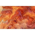 thumbnail image 2 of Jenny Rainbow Fine Art 32x23 Gold Ornate Wood Framed with Double Matting Museum Art Print Titled - Fluid Acrylic Orange Flame, 2 of 4