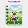 thumbnail image 5 of Happy Easter Hello Spring Pug Playing Football Spiral Bound Journal Dog Lover Gifts 5x7in Spiral Notebook - 13003, 5 of 5