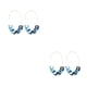 thumbnail image 1 of Aretes colgantes Qarigey en forma de U con estampado de leopardo acrílico 1 par, 1 of 6