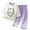 Purple, variant on Afdoent Cute Outfits For Girls Boys And Girls Version Of Air Conditioning Clothing Baby Quarter Sleeve Two Piece Pajama Home Wear Fashion 18-24 Months