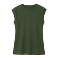 thumbnail image 3 of Posijego Women's Summer Cap Sleeve Tank Tops Solid Color Casual Sleeveless Shirts Business Office Girls Tank Tees for Ladies, 3 of 9