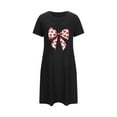 thumbnail image 2 of Sakmal Soft Moomoo Nightgownss for Women Love Valentines Plus Size Short Sleeve Night dress Heart Print Short Nightgowns for Women L, 2 of 5