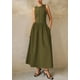 thumbnail image 3 of Vestido PRETTYGARDEN 2025 Verano Maxi sin Mangas Verde Militar XXL, 3 of 8