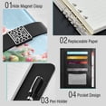thumbnail image 4 of Leather Notebook with Pen Holder Writing Notepad Includes 100 Pages Lined Journal Lollipops Christmas Tree, 4 of 6