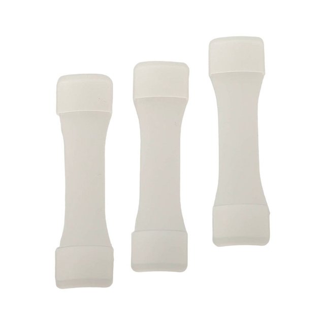 GLFILL 3pcs Fishing Reel Protective Case Rubber Cover Base Mat For Carp Bass And TroutFishingReelAccessories white