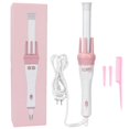 thumbnail image 1 of Rizador de pelo de cerámica profesional Waver automático 360 rizador de pelo giratorio de calentamiento rápido varita rizadora eléctrica 110-240 V para peinado de cabello largo o corto (EE. UU.), 1 of 5