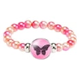 thumbnail image 1 of Cancer Awareness Bracelet Ribbon Charm Jewelry For Women Support Strength Inspirational, 1 of 3