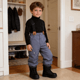thumbnail image 2 of Hotiary 2-6Y Toddler Baby Boys Girls Winter Warm Thicken Bib Pants Windproof Ski Snow Pant With Pockets, 2 of 8
