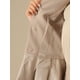 thumbnail image 5 of Conjuntos de trajes para mujeres INSPIRE CHIC, atuendos de negocios, blazer peplum sin cuello, traje de falda lápiz formal de 2 piezas, talla L, caqui, 5 of 6