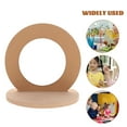 thumbnail image 4 of Dytern DIY 2PCS DIY Wooden Mirror Hand Painting Mirror Unfinished Tabletop Round Mirror, 4 of 10