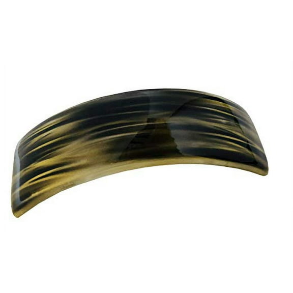 Parcelona French Orion Golden Black Curved Volume Hair Clip Hair Barrette