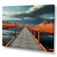 thumbnail image 2 of Designart "Orange and Grey Road" Nautical & Beach Canvas Art Print, 2 of 5
