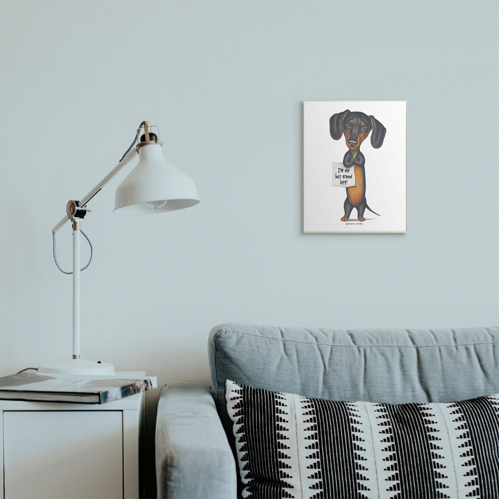 Stupell Industries Dachshund 'I'm The Boss' Fun Family Pet Phrase Designed by Danny Gordan