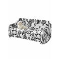 thumbnail image 2 of Black Flower Sofa Covers for 2-3 Cushion Couch L-Shaped Sectional, Vintage Farmhouse Boho Leaf Spring Plant Washable Sofa Covers Slipcover for Living Room Furniture, Couch Cover Blanket 71"x134", 2 of 9