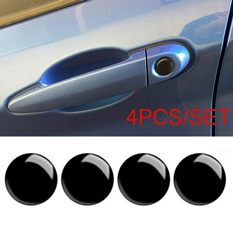 Real Carbon Fiber Auto Headlight Switch Keyhole Frame Sticker For