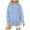 Sky Blue, variant on Fiaer,Hoodies for Women with Side Zipper Plus Size Long Sleeve Hooded Sweatshirts Loose Fit Trendy Drawstring Solid Color Tops Sky Blue XL