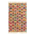 thumbnail image 3 of Unique Loom Chindi Trellis Collection Area Rug - Candy (4' 1" x 6' 1" Rectangle Multi/Beige), 3 of 7