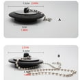 thumbnail image 4 of WE-POLUJ Rubber Choke Bathtub Drain Stopper with Chain Bath Plug Drain Tub Stopper, 4 of 13