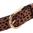 thumbnail image 3 of Hytrove Cinturón Mujer Con Estampado De Leopardo Café Estilo Vintage Ancho Con Pin Para Jeans Y, 3 of 7