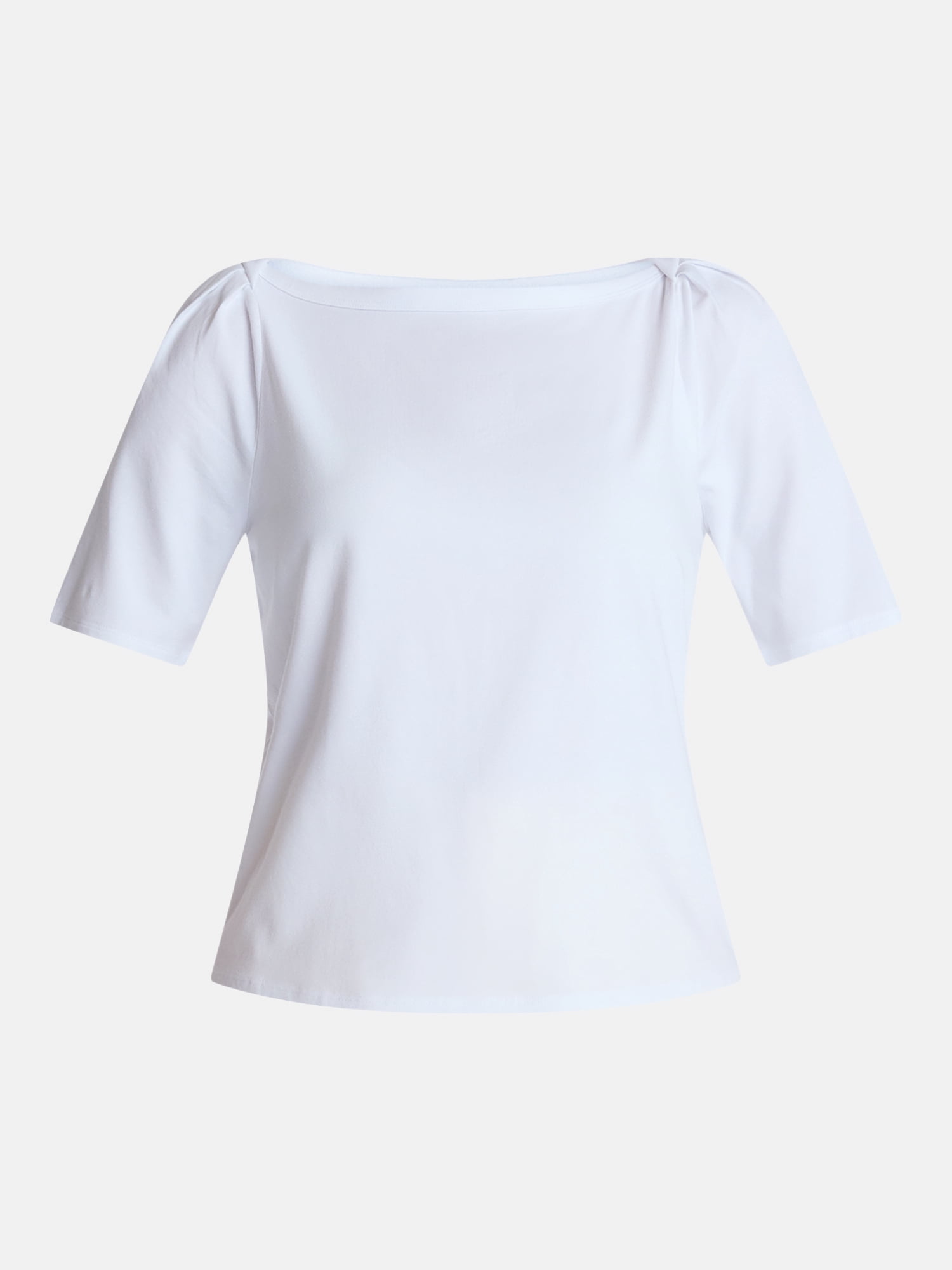 Time and Tru Women's Envelope Tee with Short Sleeves, Sizes XS-XXXL
