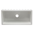 thumbnail image 2 of Pemberly Row 36" White Reversible Smooth / Fluted Single Bowl Fireclay Farm Sink, 2 of 10