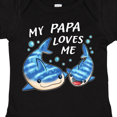 thumbnail image 4 of Inktastic My Papa Loves Me- whale shark Boys or Girls Baby Bodysuit, 4 of 5