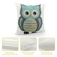 thumbnail image 4 of JEUXUS Inspirational Quote Cute Owl&nbsp;Lotor Pillow Case,Forest Animals Pillowcase,Gifts For Kids Girl Boy,Decorate Home Kids Room Bedroom Living Room Nursery Classroom, 4 of 5