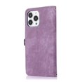 thumbnail image 3 of SaniMore iPhone 14 Pro Max Business Case (6.6" 2022), Zipper Wallet + Magnetic Clasp + Card Slots + Flip Kickstand + Wrist/Crossbody Strap [Shockproof Anti-fall] Full-body Protective Shell, Purple, 3 of 10