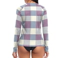 thumbnail image 2 of joogoo Womens UPF 50+ Sun Shirts Vintage Checkered Long Sleeve UV Protection Rash Guard Tops XL, 2 of 7