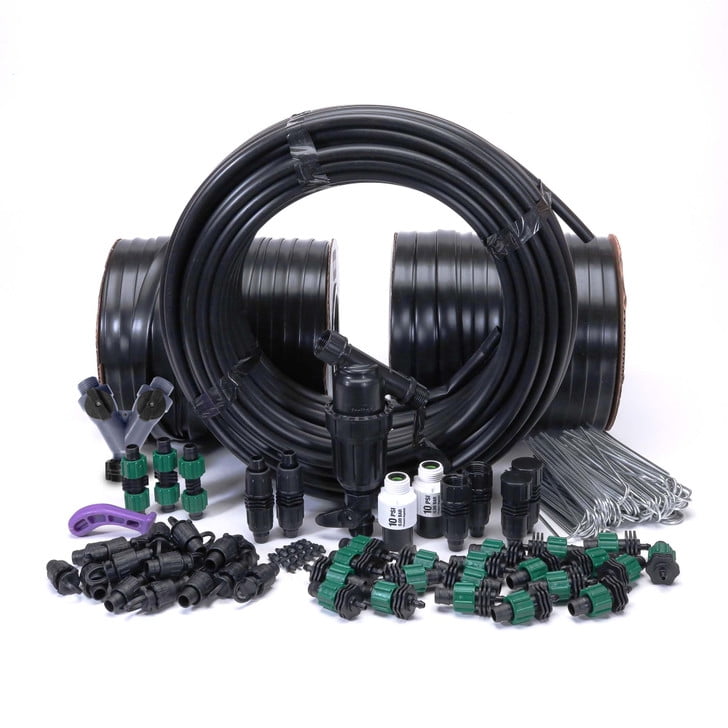 Dripworks Drip Tape Irrigation Kit for Watering Row Crops in Farms