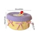 thumbnail image 3 of Cesta de almacenamiento con forma de pastel y tapa, hecha de cuerda | Organizador de cuerda de tela para objetos pequeños | Ideal para guardar llaves, pintalabios, juguetes y accesorios, 3 of 6
