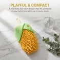 thumbnail image 6 of Unique Bargains Cute Corn Shaped Chenille Hanging Soft Absorbent Hand Towel Yellow 8" x 5", 6 of 6