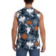 thumbnail image 4 of Fotbe Halloween Men's Camiseta sin Mangas Estampada para Hombres, Playera Casual para Gimnasio, Entrenamiento, Playa-Medium, 4 of 7