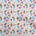 thumbnail image 1 of oneOone Velvet White Fabric Pear Craft Projects Decor Fabric Printed By The Yard 58 Inch Wide, 1 of 4