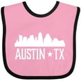thumbnail image 3 of Inktastic Austin Texas Skyline Silhouette TX City Boys or Girls Baby Bib, 3 of 4