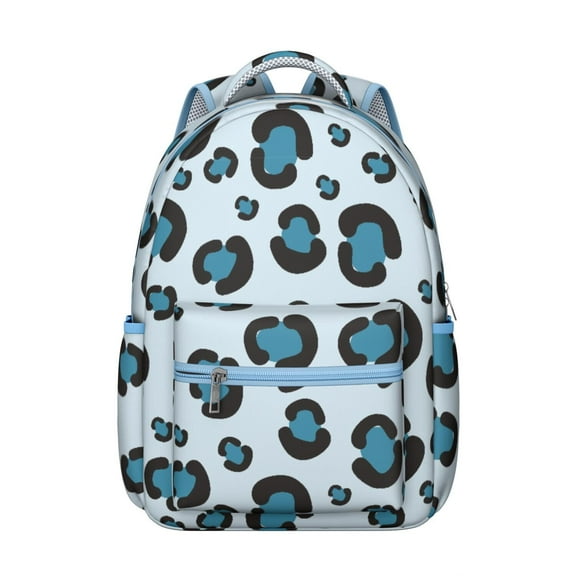 Leopard Print Backpack for School,Cute School Bag,Schoolbag with Adjustable Shoulder Straps & Padded Back,15.3"x11"x7.1".﻿
